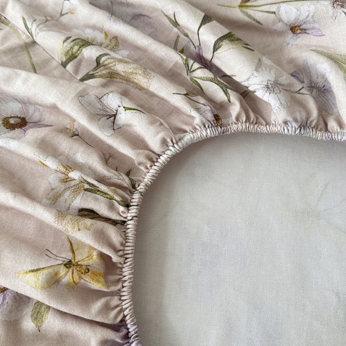 91家纺网 家纺一手货源 找家纺 大柏树 2025新款A类全棉磨毛印花单床笠 暗香