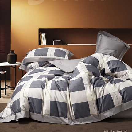 91家纺网 家纺一手货源 找家纺 （总1）未来家居 2024新款UD活性印染铂金贡缎四件套