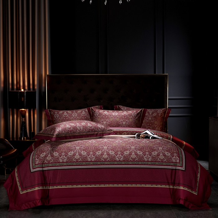 91家纺网 家纺一手货源 找家纺 （总）2024新款100s长绒棉数码印花大版定位四件套