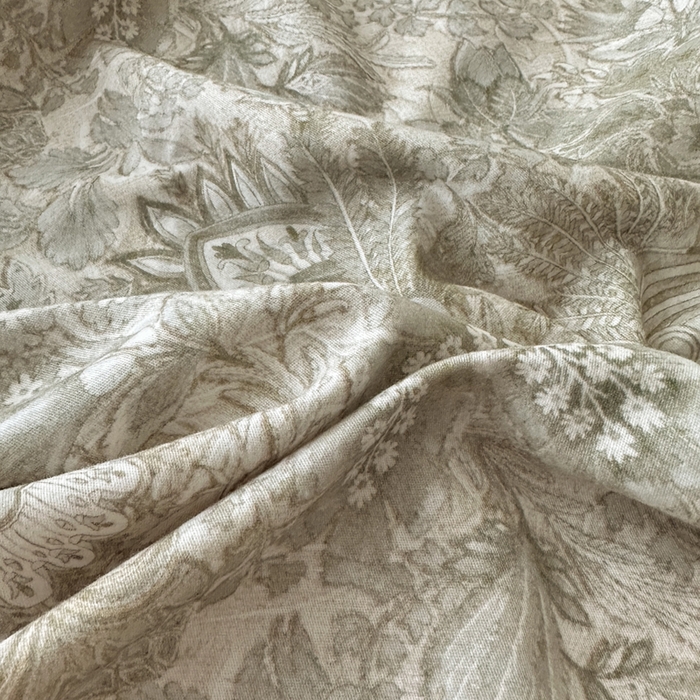 91家纺网 家纺一手货源 找家纺 大柏树 2025新款A类全棉磨毛印花单床笠 莉娅绿