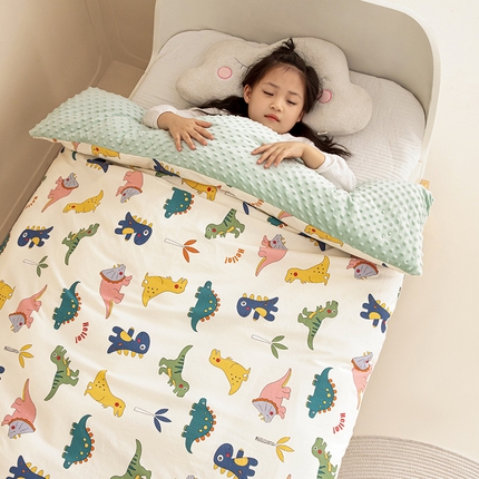 91家纺网 家纺一手货源 找家纺 （总）2025新款3D触感全棉豆豆被儿童豆豆被春秋被冬被幼儿园被子