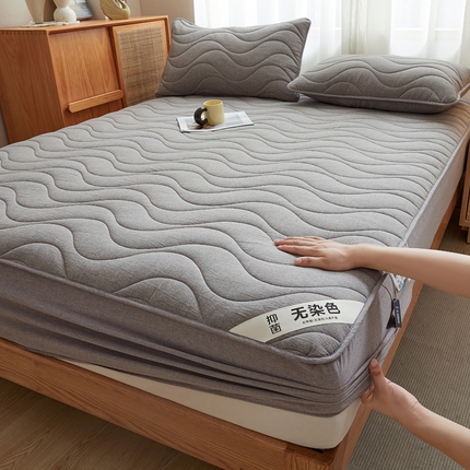 91家纺网 家纺一手货源 找家纺 （总）凯罗 2024全棉高品类抗菌水洗棉床笠 可水洗床笠全棉纯棉床笠单件加厚床笠