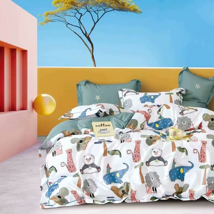 91家纺网 家纺一手货源 找家纺 （总）（总2）未来家居 JAMES KELLY （铂金凯丽）2024新款40支舒适透气全棉铂金棉四件套