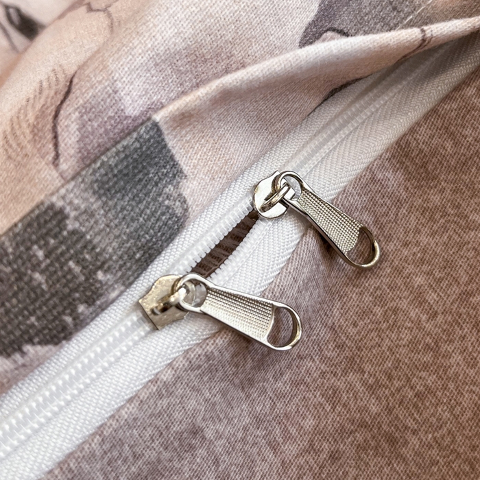 91家纺网 家纺一手货源 找家纺 大柏树 2025新款A类全棉磨毛印花单被套 露瑶咖