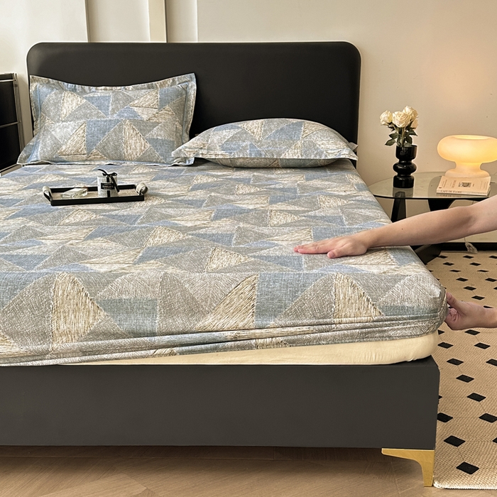 91家纺网 家纺一手货源 找家纺 大柏树 2025新款A类全棉磨毛印花单床笠 黎贝卡