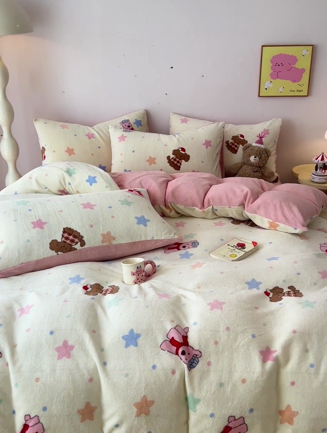 91家纺网 家纺一手货源 找家纺 麦瑞家纺 2025新款印花牛奶绒四件套跑量款 吉米