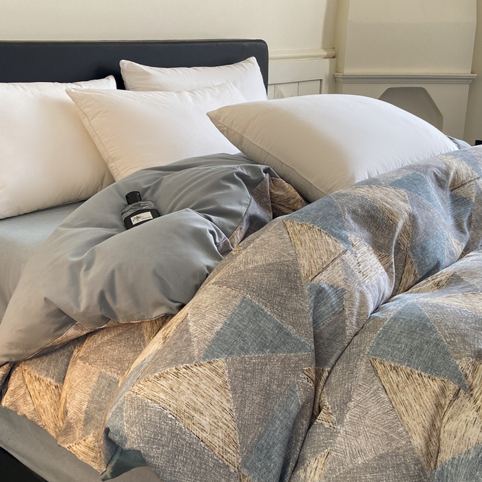 91家纺网 家纺一手货源 找家纺 大柏树 2025新款A类全棉磨毛印花单被套 黎贝卡