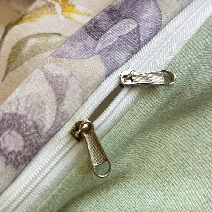 91家纺网 家纺一手货源 找家纺 大柏树 2025新款A类全棉磨毛印花四件套 暗香灰