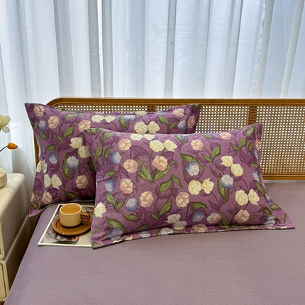 91家纺网 家纺一手货源 找家纺 （总）丝芙妮家居（原乐视家纺） 2024新款全棉磨毛多规格AB版单品套件系列（第二波）--单枕套