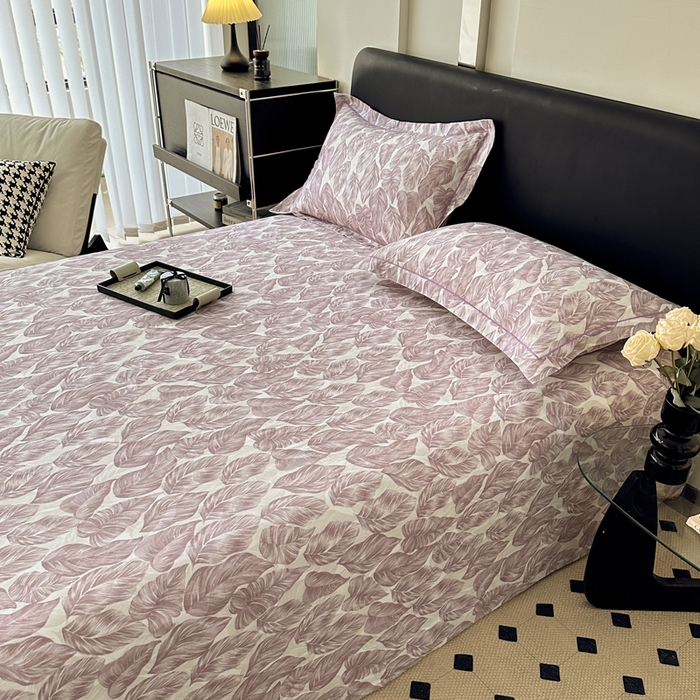 91家纺网 家纺一手货源 找家纺 大柏树 2025新款A类全棉磨毛印花单床单 如伊