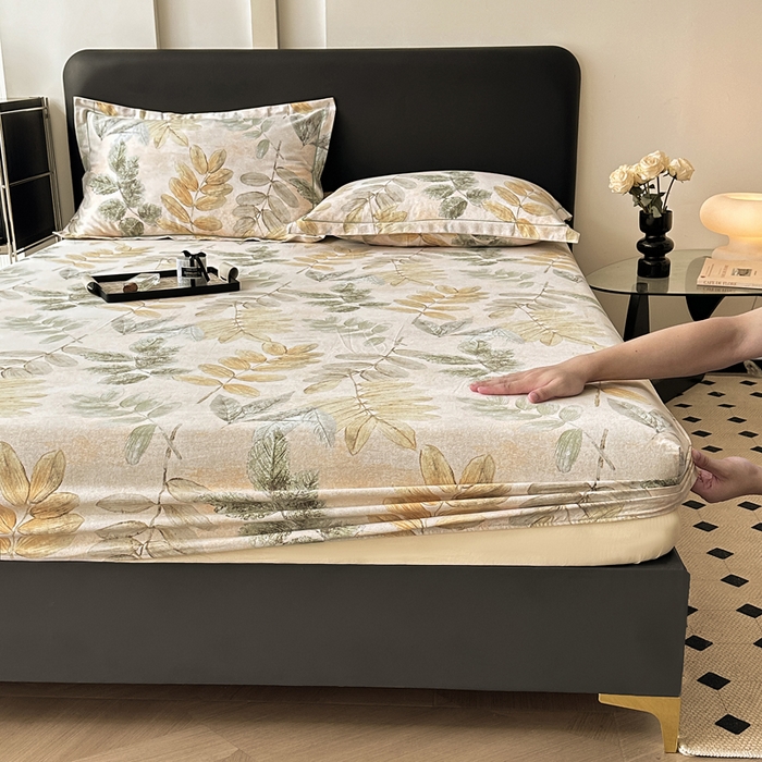 91家纺网 家纺一手货源 找家纺 大柏树 2025新款A类全棉磨毛印花单床笠 春派