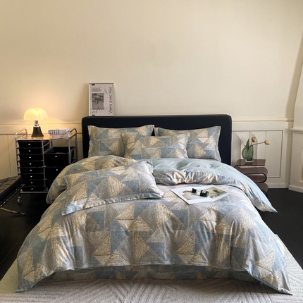 大柏树 2025新款A类全棉磨毛印花四件套 黎贝卡