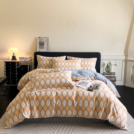 大柏树 2025新款A类全棉磨毛印花四件套 追光