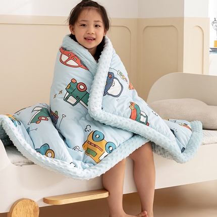 91家纺网 家纺一手货源 找家纺 （总）2025新款3D触感全棉豆豆被儿童豆豆被春秋被冬被幼儿园被子