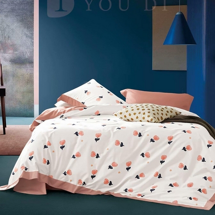 91家纺网 家纺一手货源 找家纺 （总1）未来家居 2024新款UD活性印染铂金贡缎四件套