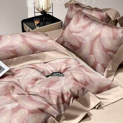 91家纺网 家纺一手货源 找家纺 （总3）未来家居 2024新款UD活性印染铂金贡缎四件套