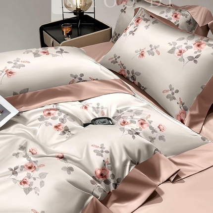 91家纺网 家纺一手货源 找家纺 （总1）未来家居 2024新款UD活性印染铂金贡缎四件套