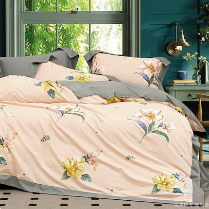 91家纺网 家纺一手货源 找家纺 （总1）未来家居 2024新款UD活性印染铂金贡缎四件套