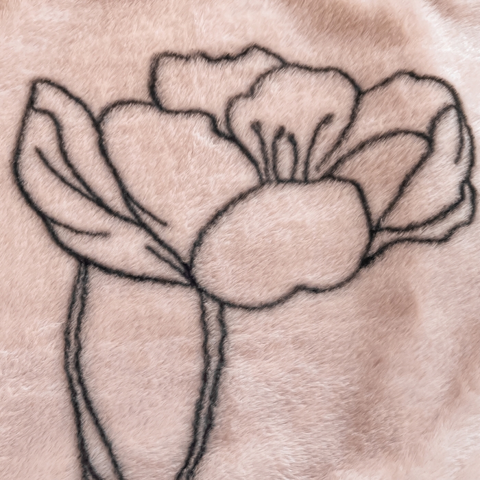 91家纺网 家纺一手货源 找家纺 慕尚家纺 2025新款宽包边高克重兔兔绒牛奶绒加厚保暖法式系列四件套 兔毛-玫瑰-粉