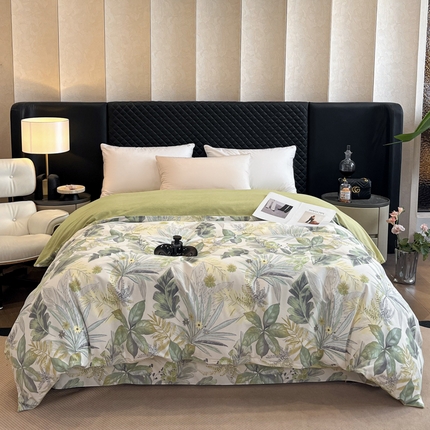 大柏树 2025新款A类全棉磨毛印花单被套 月光森林
