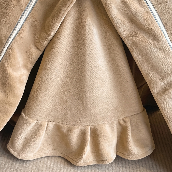 91家纺网 家纺一手货源 找家纺 露梦家纺 2025新款加厚保暖牛奶绒刺绣四件套 梵奢-奶咖色