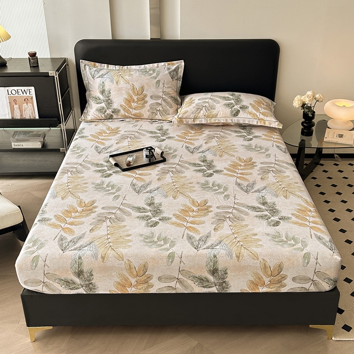 91家纺网 家纺一手货源 找家纺 大柏树 2025新款A类全棉磨毛印花单床笠 春派