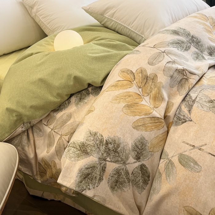 91家纺网 家纺一手货源 找家纺 大柏树 2025新款A类全棉磨毛印花单被套 春派