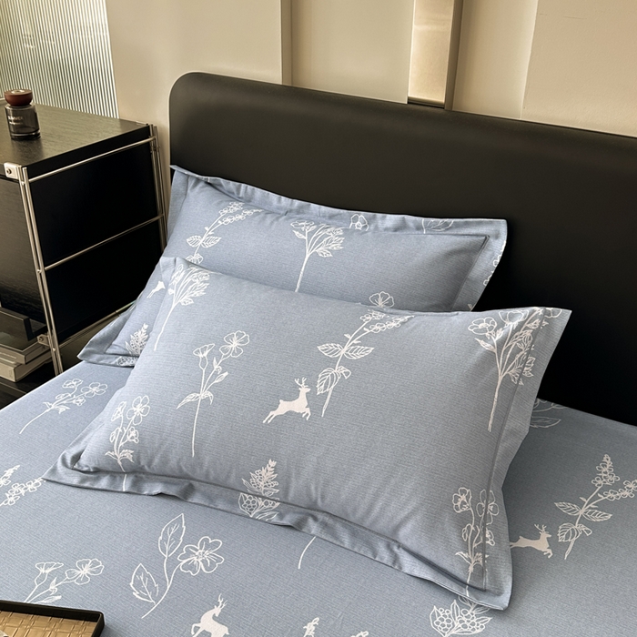 91家纺网 家纺一手货源 找家纺 大柏树 2025新款A类全棉磨毛印花单床笠 芊芊之恋