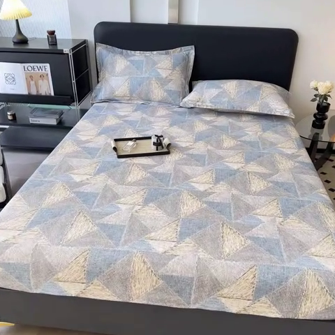 91家纺网 家纺一手货源 找家纺 大柏树 2025新款A类全棉磨毛印花单床笠 黎贝卡