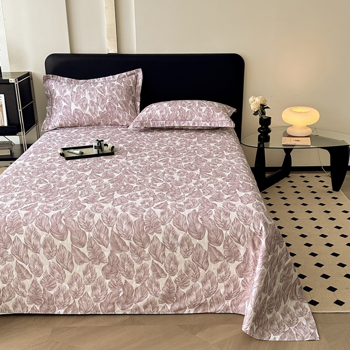 91家纺网 家纺一手货源 找家纺 大柏树 2025新款A类全棉磨毛印花单床单 如伊