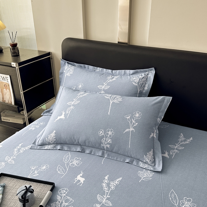 91家纺网 家纺一手货源 找家纺 大柏树 2025新款A类全棉磨毛印花单床单 芊芊之恋