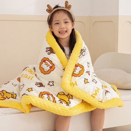 91家纺网 家纺一手货源 找家纺 （总）2025新款3D触感全棉豆豆被儿童豆豆被春秋被冬被幼儿园被子