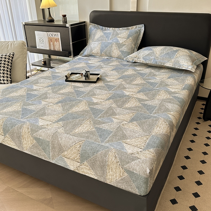 91家纺网 家纺一手货源 找家纺 大柏树 2025新款A类全棉磨毛印花单床笠 黎贝卡