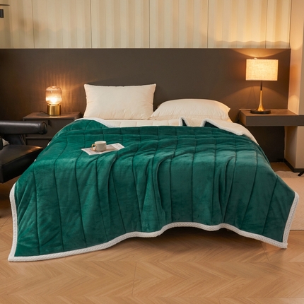 91家纺网 家纺一手货源 找家纺 （总）2024新款三层夹棉贝贝绒水晶绒毛毯