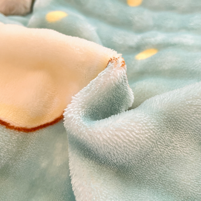 91家纺网 家纺一手货源 找家纺 梵克保罗 2024秋冬新款加厚泡泡牛奶绒数码印花工艺立体仿兔毛四件套 爱心绿