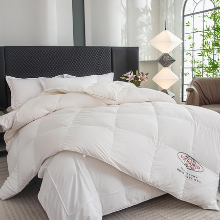 91家纺网 家纺一手货源 找家纺 静若居羽绒被壳 2024新款羽绒➕羽绒子母被壳二合一拉链款子母被壳厂家直销 白色