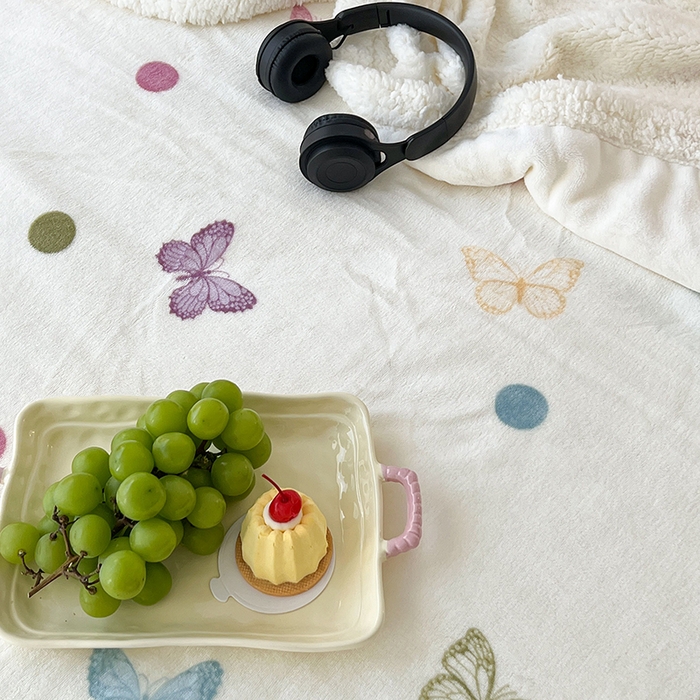 91家纺网 家纺一手货源 找家纺 （总）昔可家纺 2024新款羊羔绒牛奶绒毛毯系列（三）-场景二-复古花卉系列