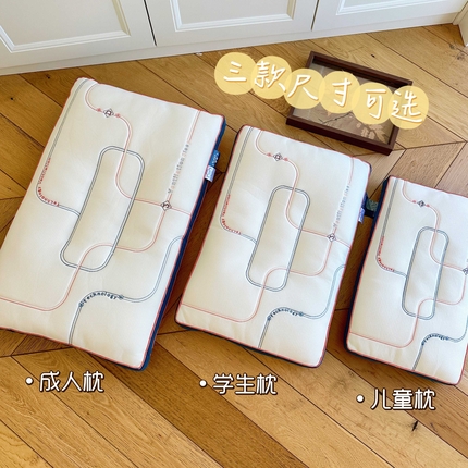 91家纺网 家纺一手货源 找家纺 昕科 2025新款A类可洗可晒3D硅胶亲子枕-大中小款-实拍图-儿童 枕芯学生枕头成人护颈枕
