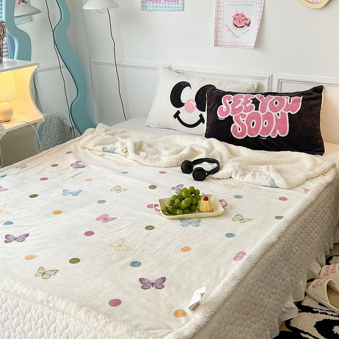 91家纺网 家纺一手货源 找家纺 （总）昔可家纺 2024新款羊羔绒牛奶绒毛毯系列（三）-场景二-复古花卉系列