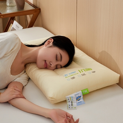 91家纺网 家纺一手货源 找家纺 （总）乐可 2024新款A类本色全棉抗菌枕 枕头枕芯