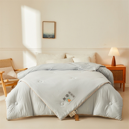 91家纺网 家纺一手货源 找家纺 （总）晓时候 晓时候 2025新款A类无染华夫格大豆子母被子被芯