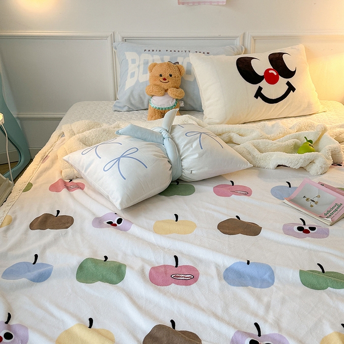 91家纺网 家纺一手货源 找家纺 （总）昔可家纺 2024新款羊羔绒牛奶绒毛毯系列（三）-场景二-ins风系列