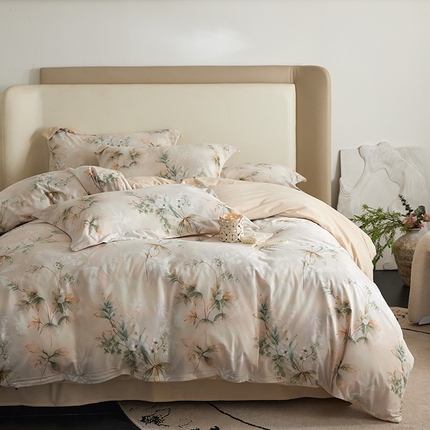 91家纺网 家纺一手货源 找家纺 （总）金奇达家纺 2025秋冬保暖加厚绒类四件套羽零绒【自然为美】（标准号全网控价(折后券后)不低于159元，（拿货价会员减20元)）