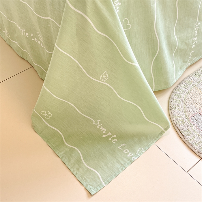 91家纺网 家纺一手货源 找家纺  本制 2024秋冬新款12868全棉印花四件套 饼干熊