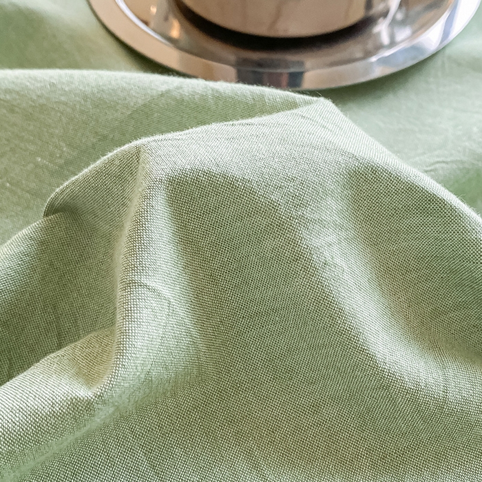 91家纺网 家纺一手货源 找家纺 眠帛家居 2024新款A类亲肤水洗棉纯色单品床单三件套 果绿