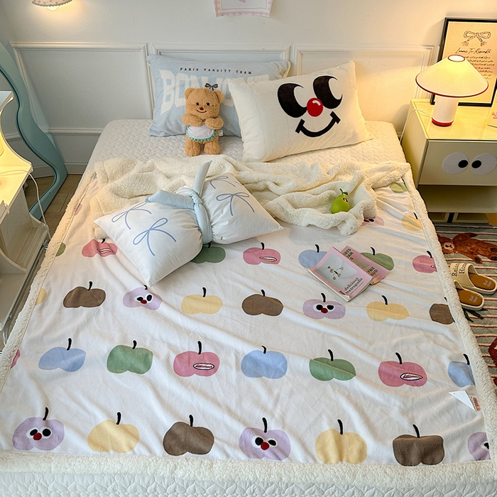 91家纺网 家纺一手货源 找家纺 （总）昔可家纺 2024新款羊羔绒牛奶绒毛毯系列（三）-场景二-ins风系列