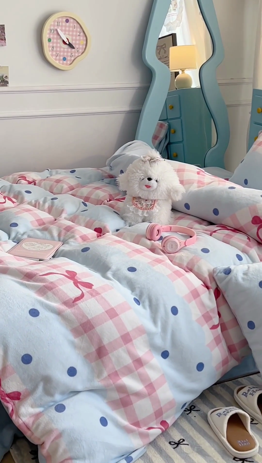 91家纺网 家纺一手货源 找家纺 昔可家纺 2024新款印花牛奶绒四件套系列-ins少女系列 芭蕾美学