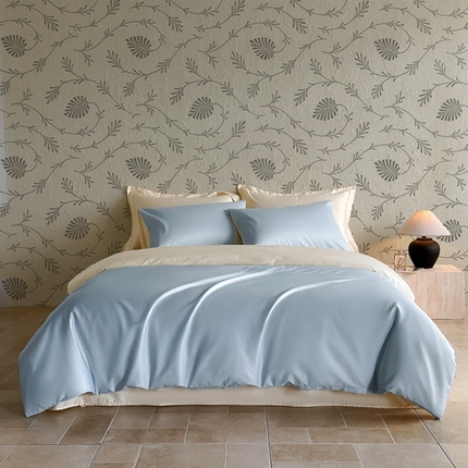 91家纺网 家纺一手货源 找家纺 （总）安力森/诚臻酒店用品酒店用品 2025新品A类100全棉高支高密贡缎新疆长绒棉四件套纯棉床单被套学生宿舍三件套枕套床笠酒店四件套