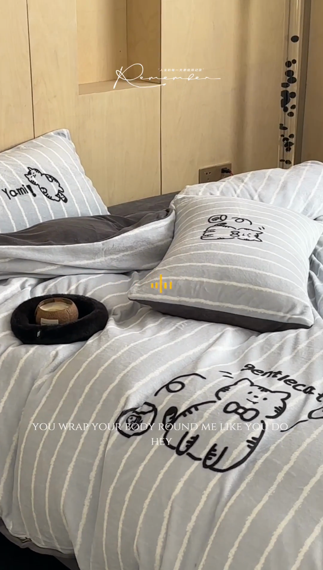 91家纺网 家纺一手货源 找家纺 昔可家纺 2024新款大版数码印花设计师牛奶绒四件套 灰条绅士猫