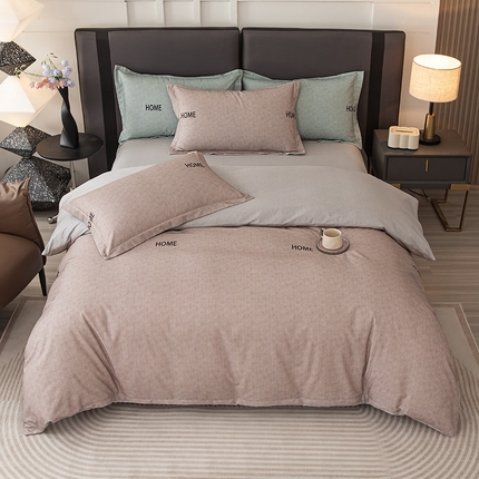 91家纺网 家纺一手货源 找家纺 （总）2024新款全棉加厚长绒棉数码印花四件套